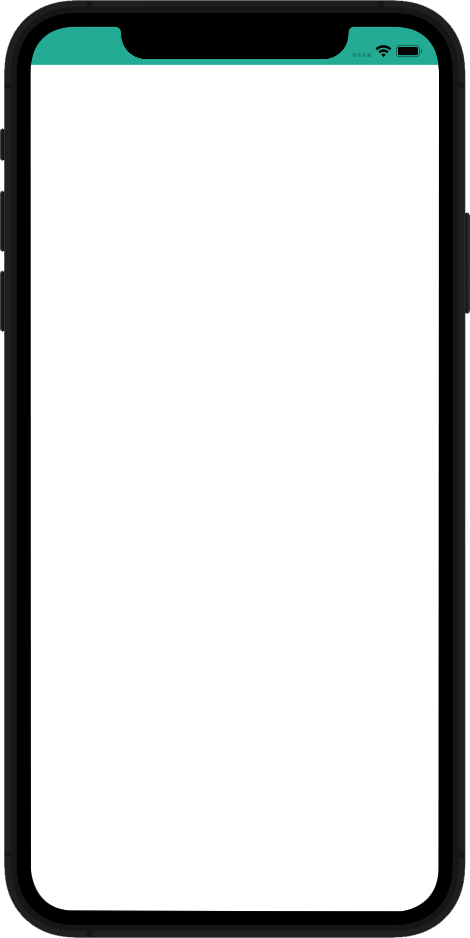 Celular com o Aplicativo rodando
